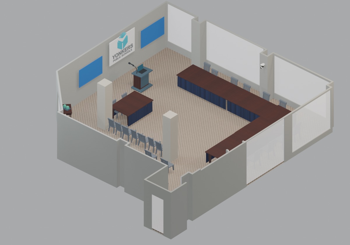 Preview of the Larkin DIY presentation room